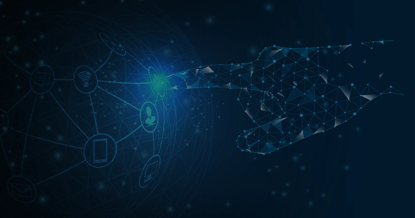 Grafica di sfondo della pagina contatti di LunoVion